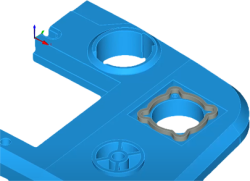 modře zobrazený díl v software ZEISS Reverse Engineering