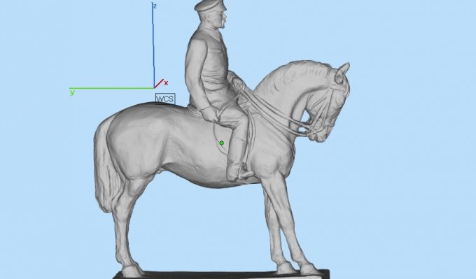 3D model vizualizuje data ze skeneru