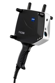 Laserový 3D skener ZEISS T-SCAN na bílém pozadí