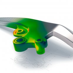 Vizualizovaný 3D díl s projektovanou heatmapou