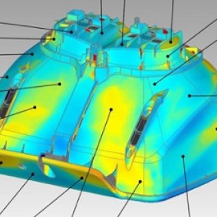 Digitální model pro 3D tisk s promítnutou heatmapou