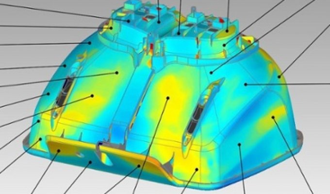 Digitální model pro 3D tisk s promítnutou heatmapou