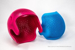 3D tištěná helma pro děti s barveném provedení
