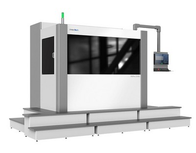 SLA 3D tiskárna UnionTech RSPro na bílém pozadí
